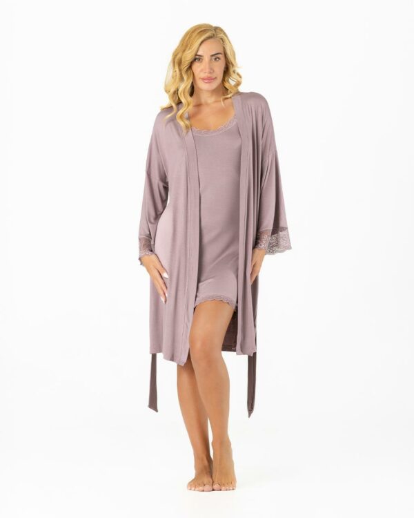 Ženski Bademantil Adele - Lila, M